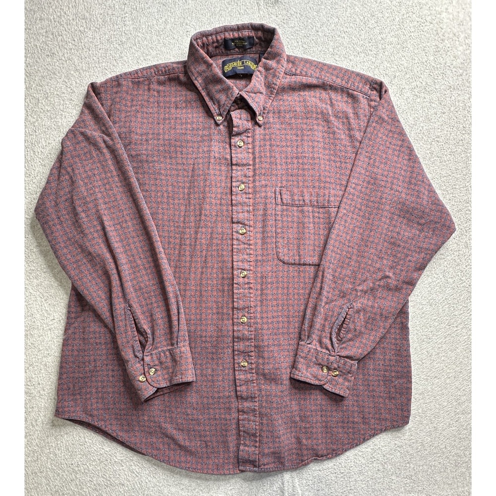 Shaver Lake Shirt Mens XL Red Blue Long Sleeve Button Down Pocket Casual Check